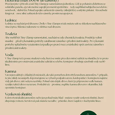 Lyxtält Tiny Glamp - Kontejner Sikmina Dolní Moravice